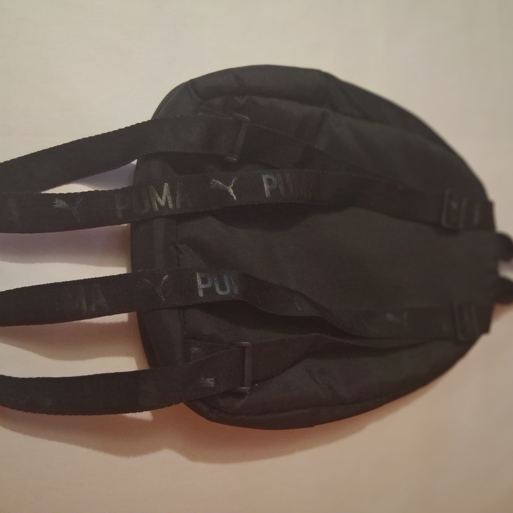 Puma Kids Black Backpack with Logo Straps